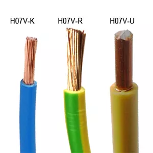 H07V-U,H07V-R,H07V-K PVC insulated Cable